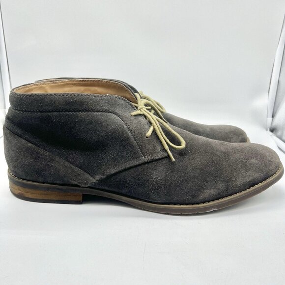 CALVIN KLEIN Mens\' Gray Ultan Chukka Ankle Lace Up Ankle Boots Size 13 main image 2